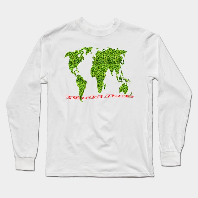 World Peas Long Sleeve T-Shirt by bywhacky